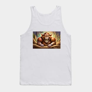 Angry, pumped-up squirrel with nuts Tank Top